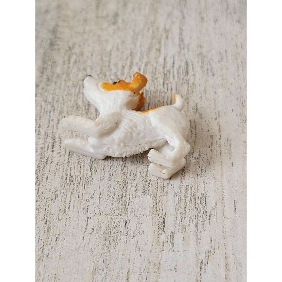 Mini spotted dog bow playful pet accessory toy figure - Picture 5 of 5